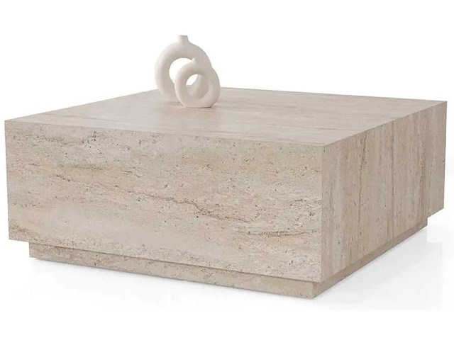 Vierkante koffietafel van spanderplaat - afbeelding 2 van  6