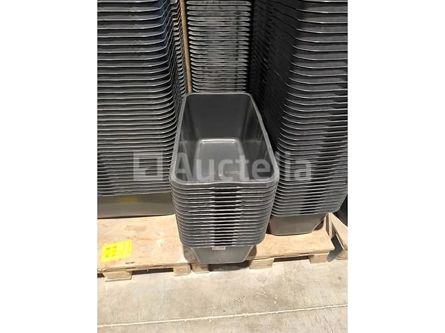 Vierkante pe-mortierbak type 65 72,5 cm x 38,5 cm x 29 cm: 10 stukken - afbeelding 1 van  7