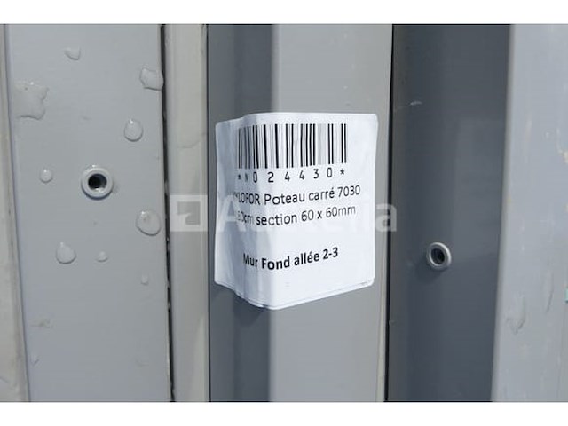 Vierkante posts (ral7030 - ral9010) - afbeelding 9 van  10