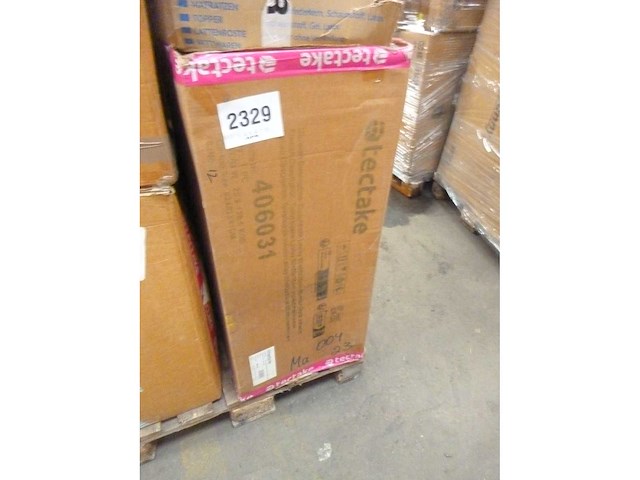 Vierkante salontafel met poot, marmeren look - afbeelding 9 van  9