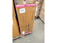 Vierkante salontafel met poot, marmeren look - afbeelding 9 van  9