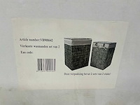 Vierkante wasmanden set van 2 (2x) - afbeelding 2 van  5