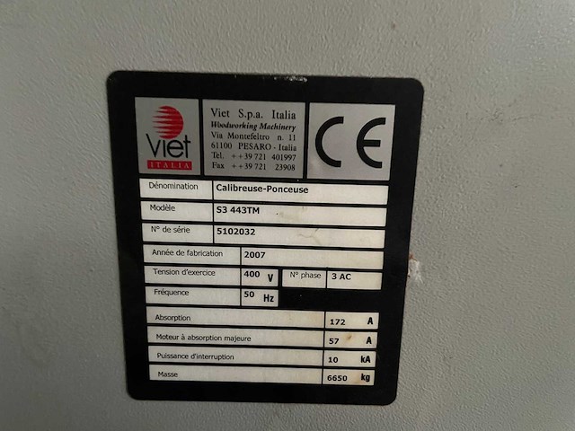 Viet - s3 443tm - breedband trommelschuurmachine - afbeelding 2 van  3