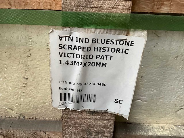 Vietnamees blauwsteen romeins verband natuursteen tuintegel - afbeelding 5 van  5