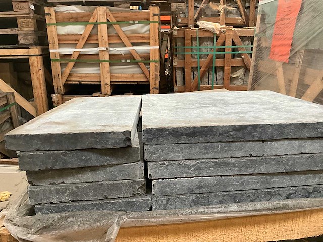 Vietnamese blauwsteen romeins verband natuursteen tuintegel - afbeelding 3 van  4
