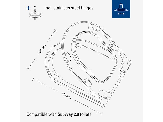 Villeroy & boch wc-bril - afbeelding 2 van  2