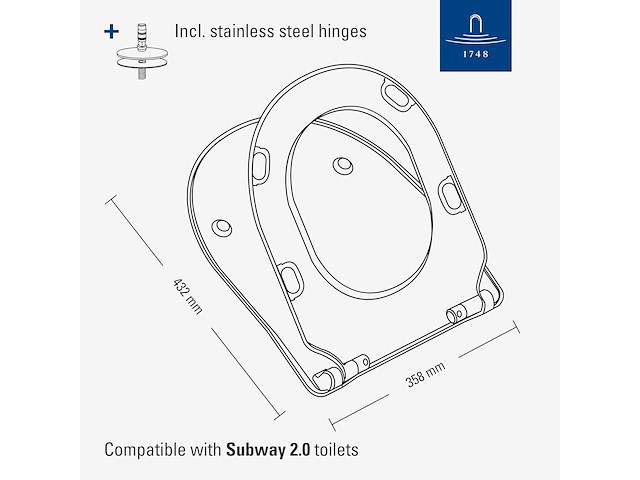 Villeroy & boch wc-bril - afbeelding 2 van  2