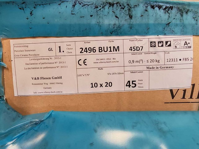 Villeroy&boch cadiz white mat 10x20 cm tegel 43,2 m² - afbeelding 7 van  8