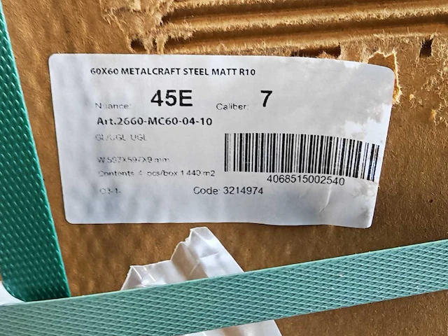 Villeroy&boch metalcraft steel mat vloertegel 60x60 cm 12,96 m² - afbeelding 6 van  7