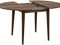 Vina uitschuifbare eettafel | 100% melamine | walnoot - afbeelding 3 van  6