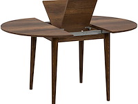 Vina uitschuifbare eettafel | 100% melamine | walnoot - afbeelding 4 van  6