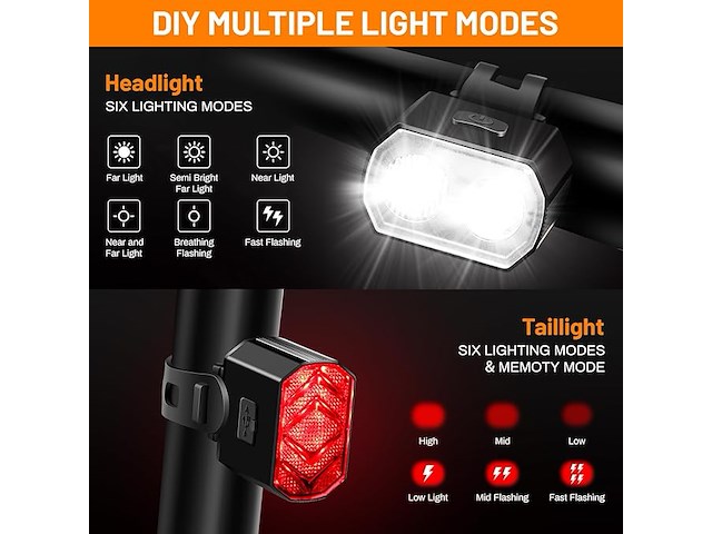 Vinabo fietsverlichtingsset - afbeelding 3 van  3