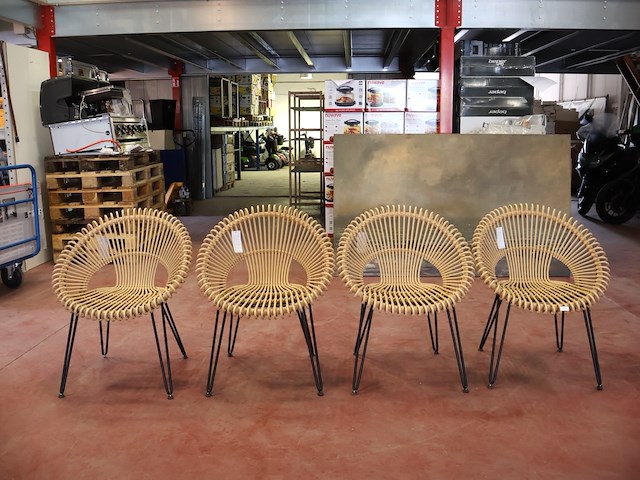 Vincent sheppard rotan stoel (x4) - afbeelding 1 van  8