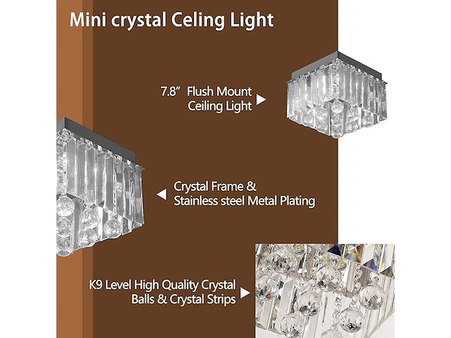 Vinilky kristallen kroonluchter - afbeelding 2 van  4