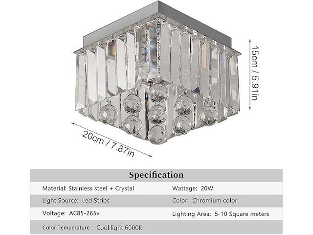 Vinilky kristallen kroonluchter - afbeelding 4 van  4