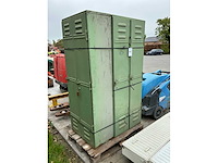 Vintage 2-deurs lockerkast (3x) - afbeelding 2 van  3