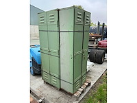 Vintage 2-deurs lockerkast (3x) - afbeelding 3 van  3