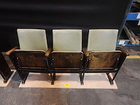 Vintage 3-zit theaterstoel - afbeelding 2 van  8