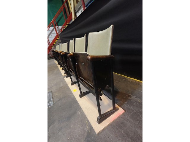 Vintage 3-zit theaterstoel - afbeelding 4 van  8
