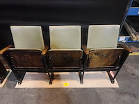 Vintage 3-zit theaterstoel - afbeelding 5 van  8