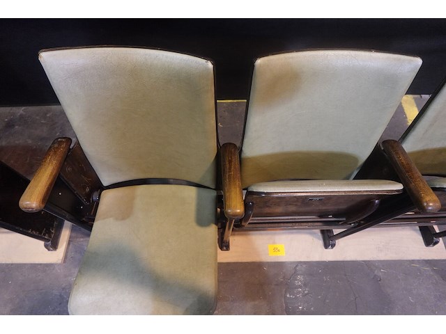 Vintage 3-zit theaterstoel - afbeelding 7 van  8