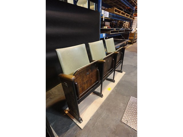 Vintage 3-zit theaterstoel - afbeelding 8 van  8