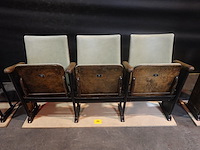 Vintage 3-zit theaterstoel - afbeelding 1 van  9