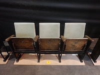 Vintage 3-zit theaterstoel - afbeelding 2 van  9