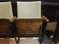 Vintage 3-zit theaterstoel - afbeelding 3 van  9