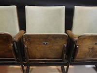 Vintage 3-zit theaterstoel - afbeelding 4 van  9