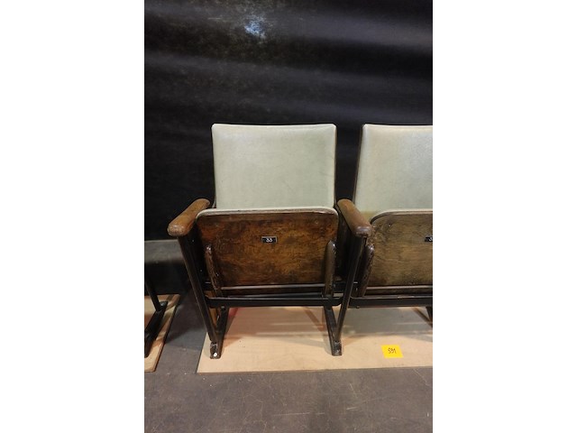 Vintage 3-zit theaterstoel - afbeelding 5 van  9