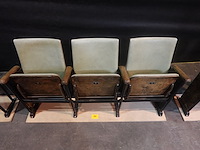 Vintage 3-zit theaterstoel - afbeelding 8 van  9