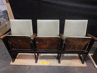 Vintage 3-zit theaterstoel - afbeelding 1 van  14