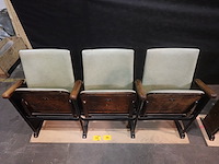 Vintage 3-zit theaterstoel - afbeelding 7 van  14