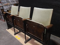 Vintage 3-zit theaterstoel - afbeelding 8 van  14