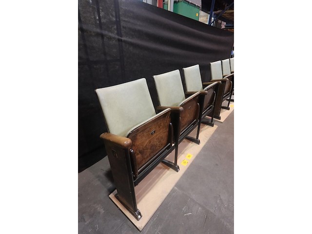 Vintage 3-zit theaterstoel - afbeelding 9 van  14