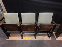 Vintage 3-zit theaterstoel - afbeelding 10 van  14