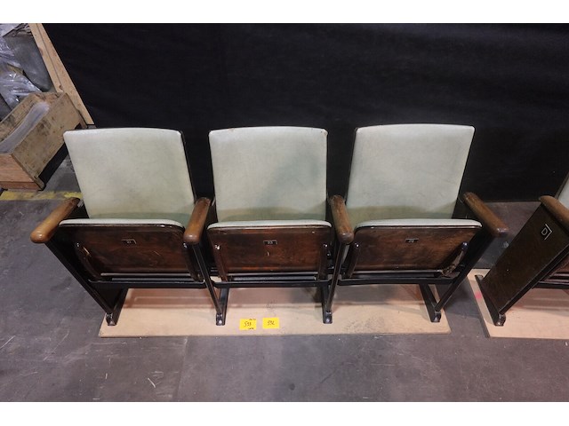 Vintage 3-zit theaterstoel - afbeelding 11 van  14
