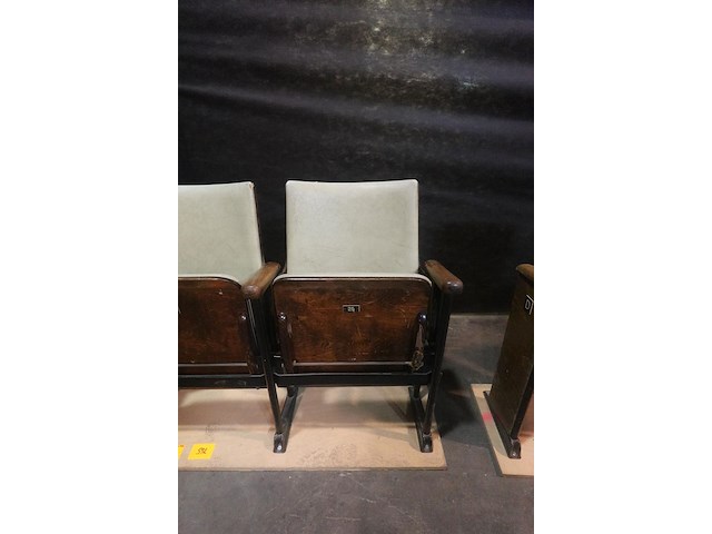 Vintage 3-zit theaterstoel - afbeelding 12 van  14