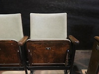Vintage 3-zit theaterstoel - afbeelding 12 van  14