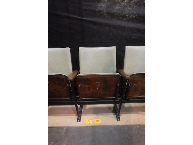 Vintage 3-zit theaterstoel - afbeelding 13 van  14