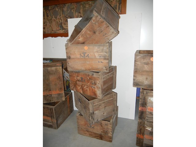 Vintage aardappel kisten x 5 - afbeelding 2 van  3