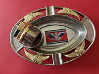 Vintage asbak met ingebouwde aansteker - afbeelding 2 van  2