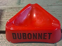 Vintage asbakken 2 x dubonnet keramiek en glas - afbeelding 3 van  10