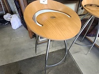 Vintage barkruk - afbeelding 1 van  2