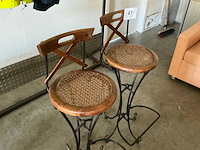 Vintage barkruk - afbeelding 1 van  2