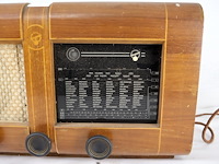 Vintage blauwpunkt buizenradio - afbeelding 4 van  7