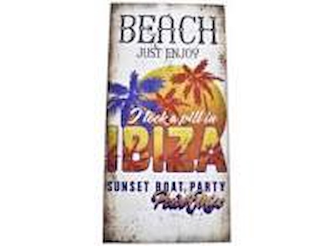 Vintage bord ibiza - afbeelding 1 van  1
