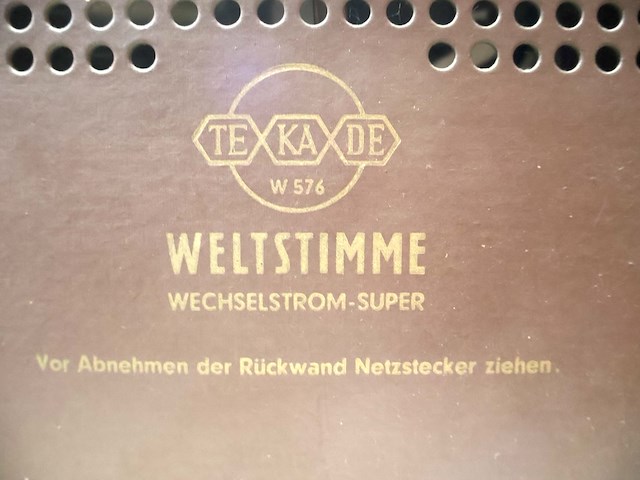 Vintage buizenradio - afbeelding 6 van  7