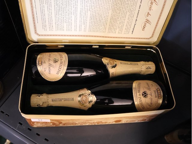 Vintage champagne besserat de bellefon - afbeelding 2 van  4